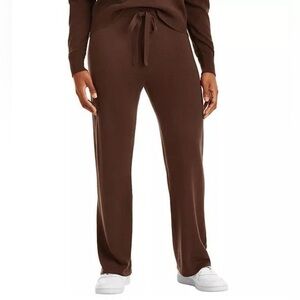 Member’s Mark Luxury Collection Cashmere Chocolate Brown Knit Wide Leg Pants XXL